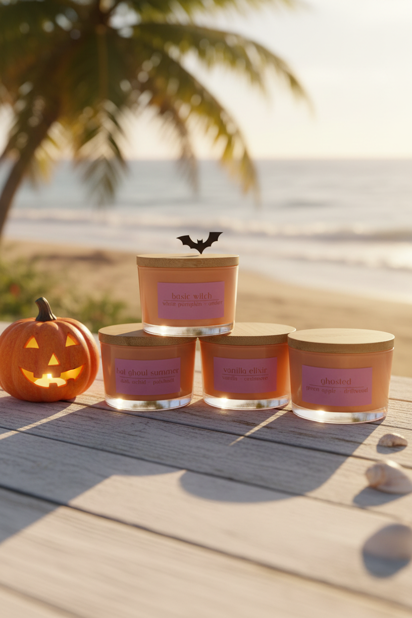 Ash + Lace Summer Spooky Candles