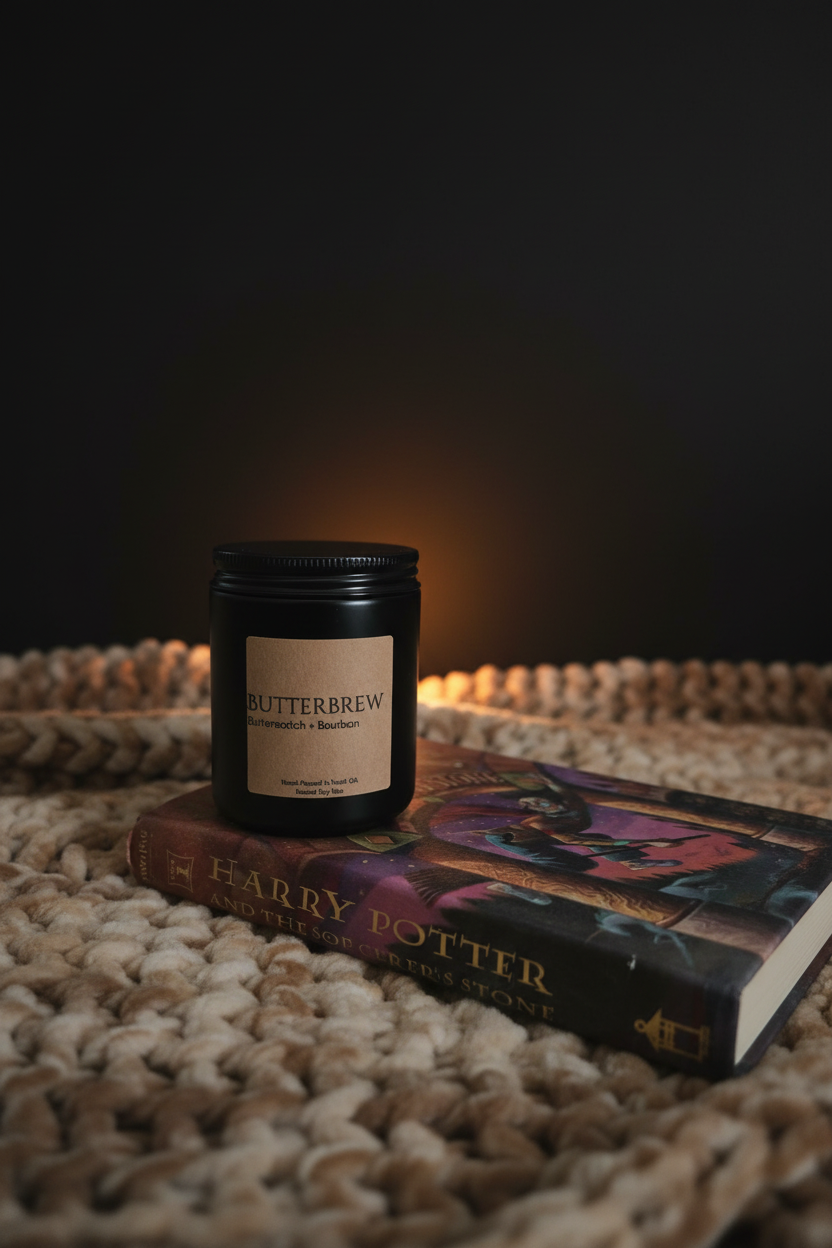 Butterbrew Candle — Harry Potter Marketing Photo