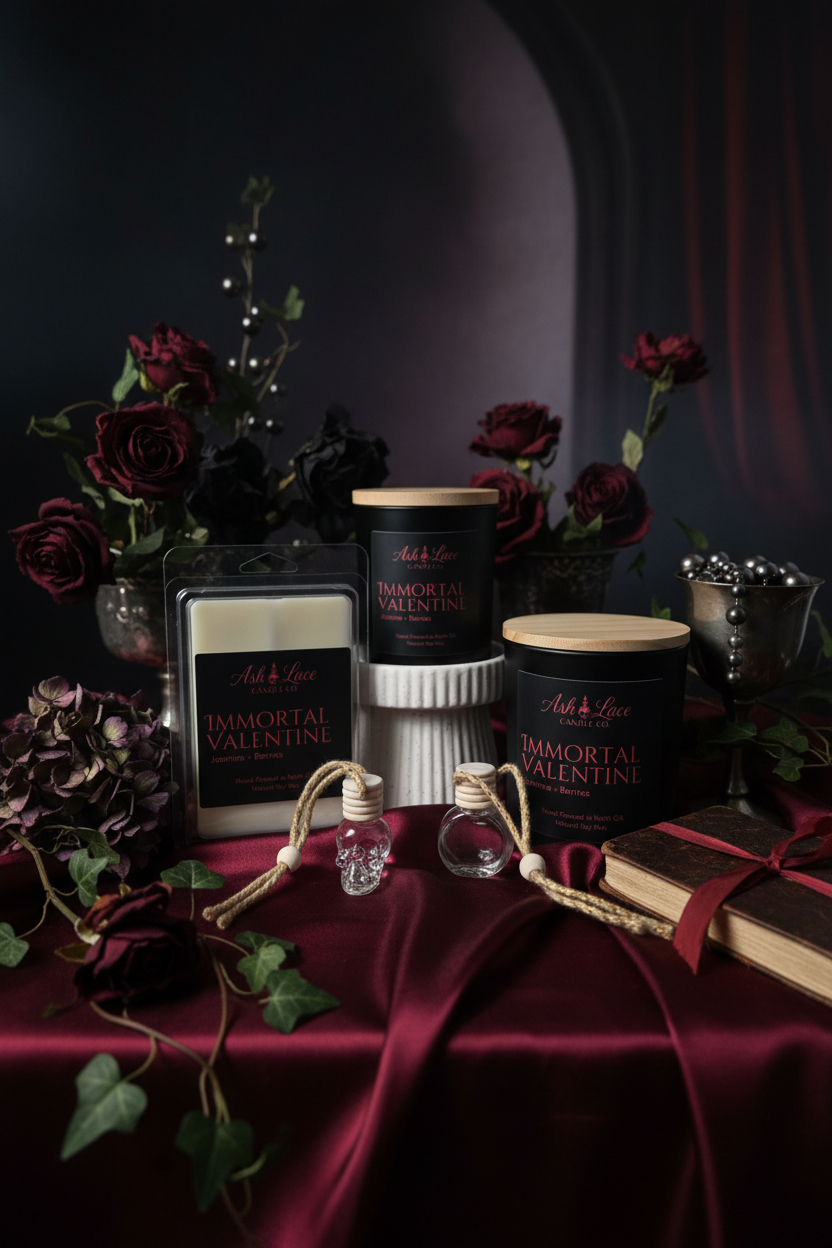 Dark Feminine Luxe Romance Marketing Image
