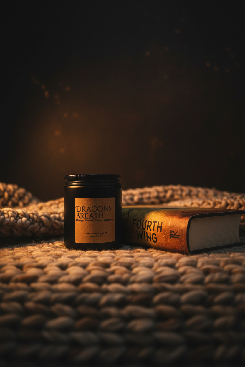 Dragons Breath Candle — Fourth Wing Marketing Photo