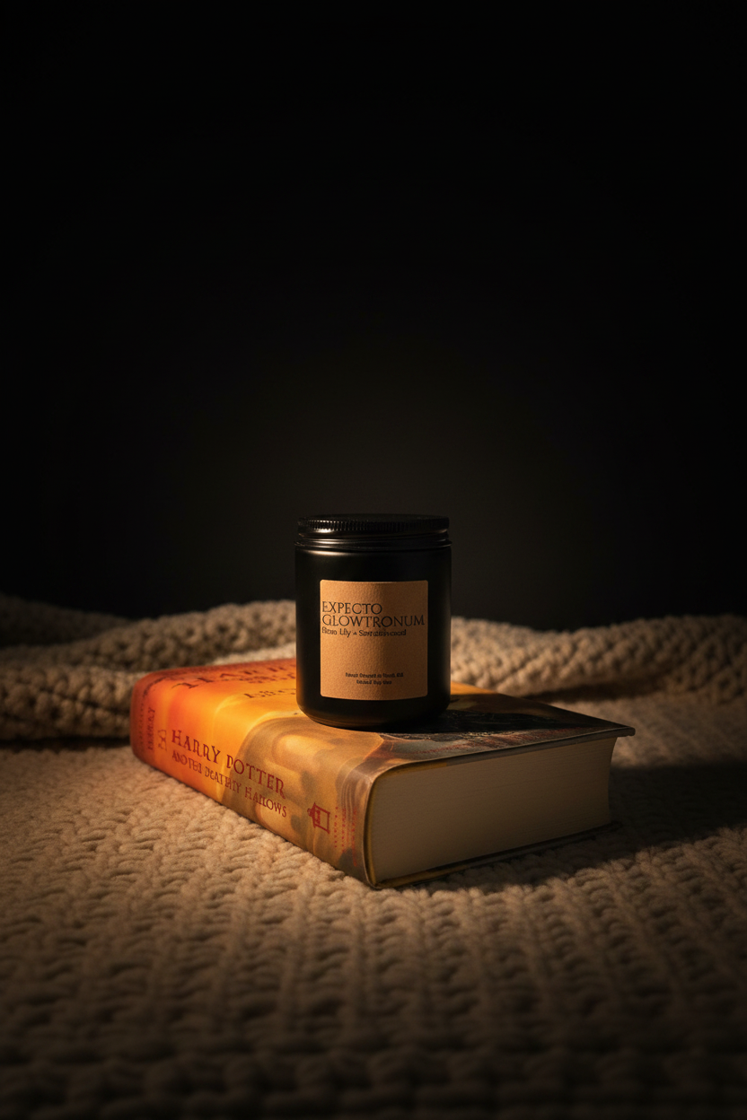 Expecto Glowtronum — Book Flat Marketing Photo