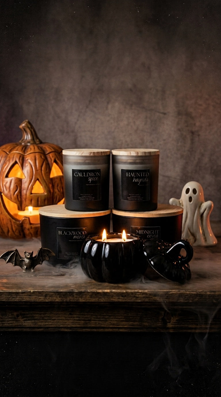 Spooky Pumpkin Candles
