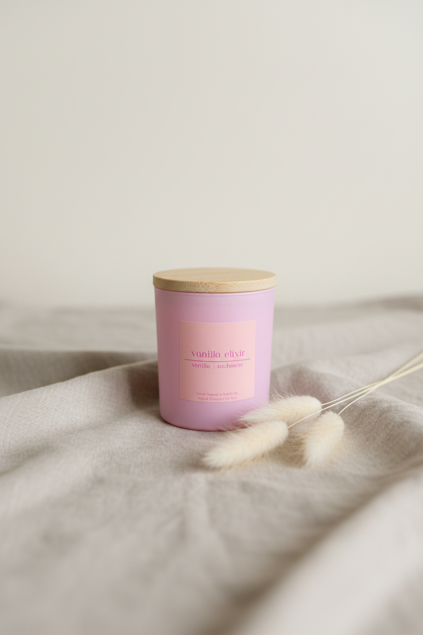 Vanilla Elixir Candle Marketing