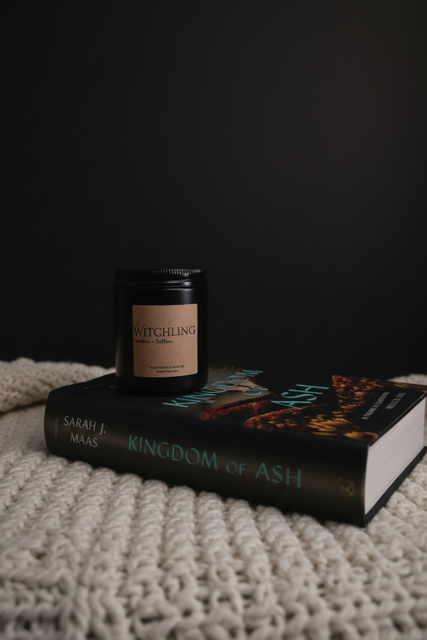 Witchling Candle — Cozy Blanket Marketing Photo